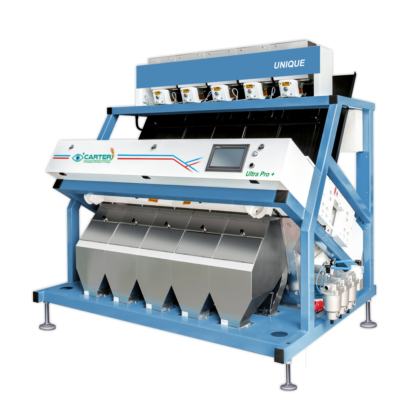 Dried fruit processing: optical sorting machines